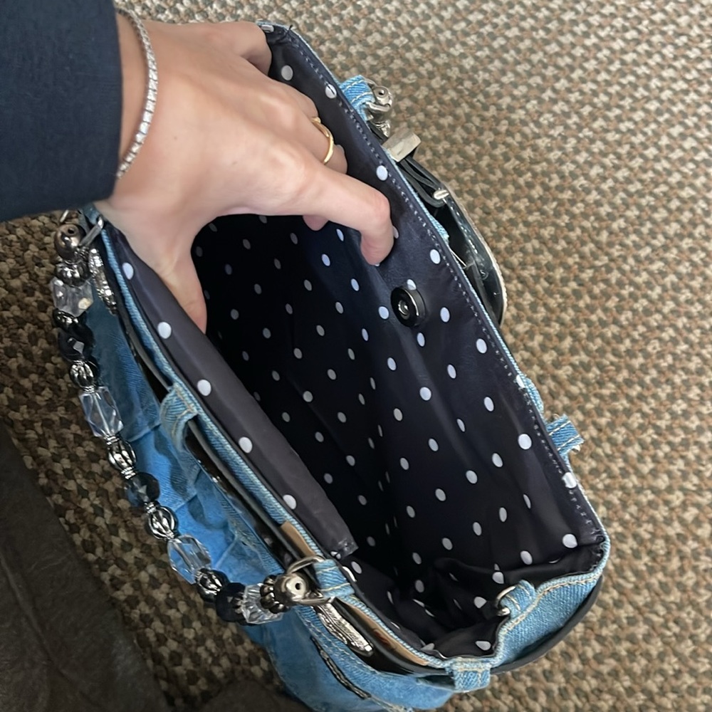 Handmade denim jeans bag - Picture 3 of 3